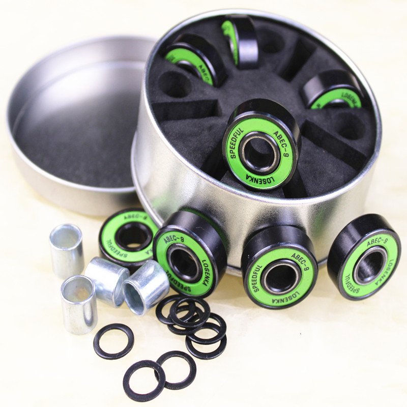 京享好物滑板车轴承舞板长板一体轴双翘滑板配件轮轴钢珠急速轴承abec
