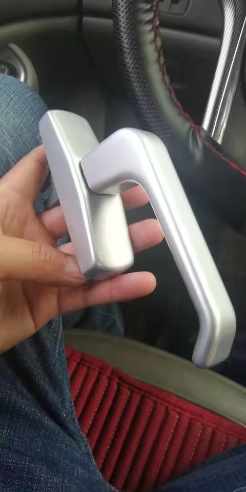 门窗五金格屋把手平开上悬诺托断桥gu拨叉执手窗用白色左右通用左执手