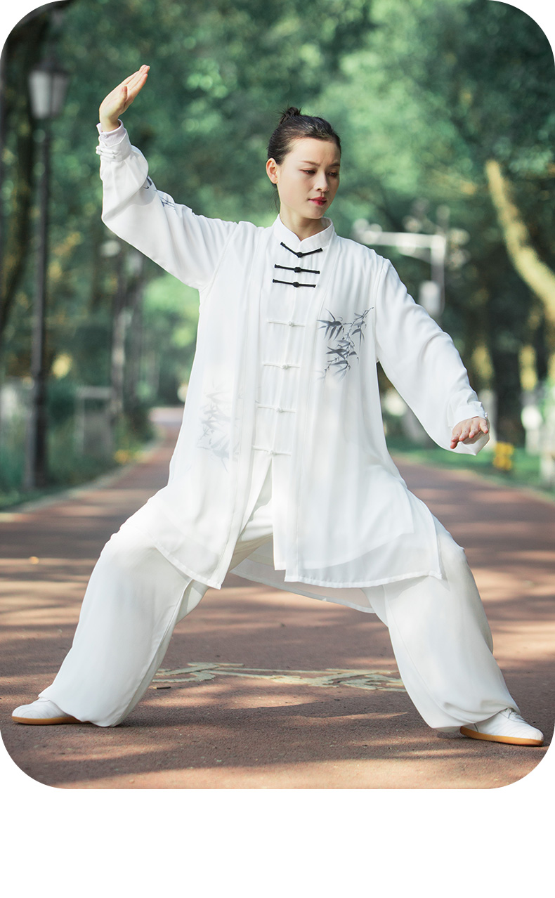 太极服男女夏季透气薄款高端新款飘逸时尚太极拳练功服套装武术比赛