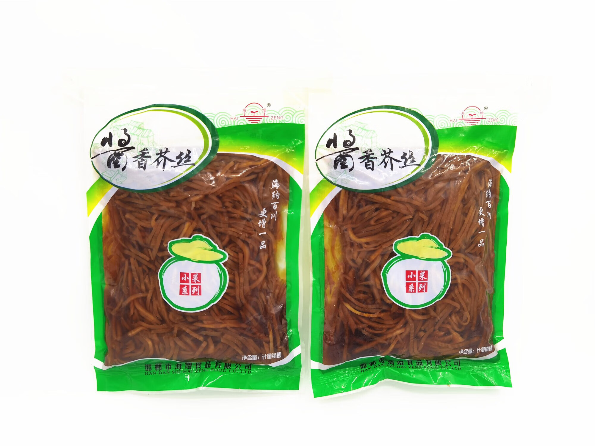 海增河北特产酱香芥菜丝咸菜600g袋装下饭菜小菜疙瘩下粥小菜 2袋