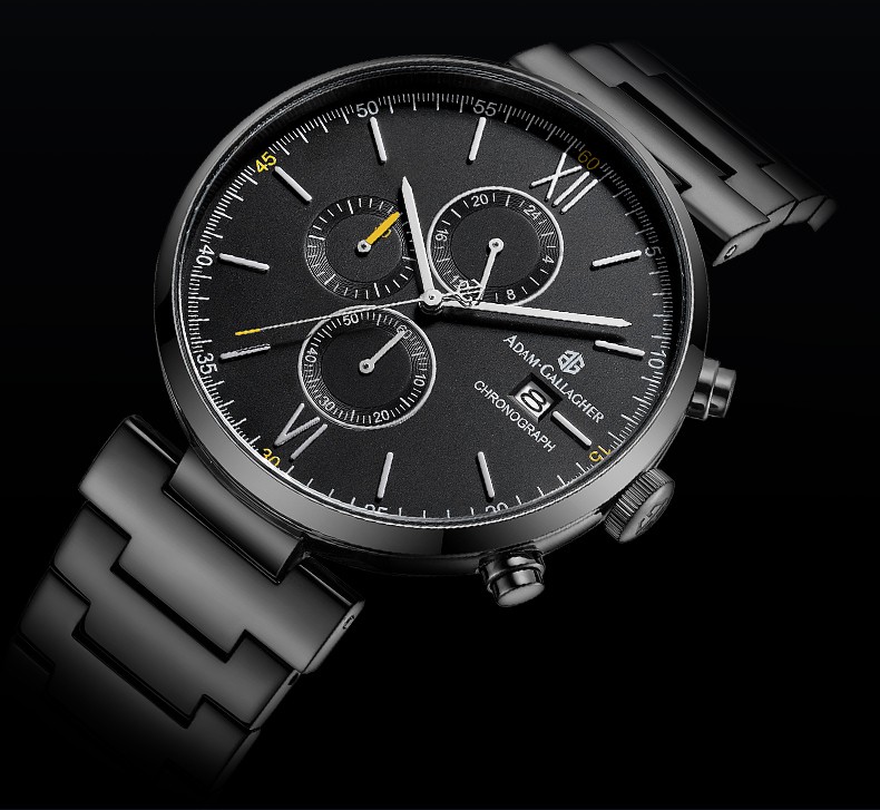 意大利品牌adamgallagher(ag)手表男款潮流时尚石英男士手表个性薄