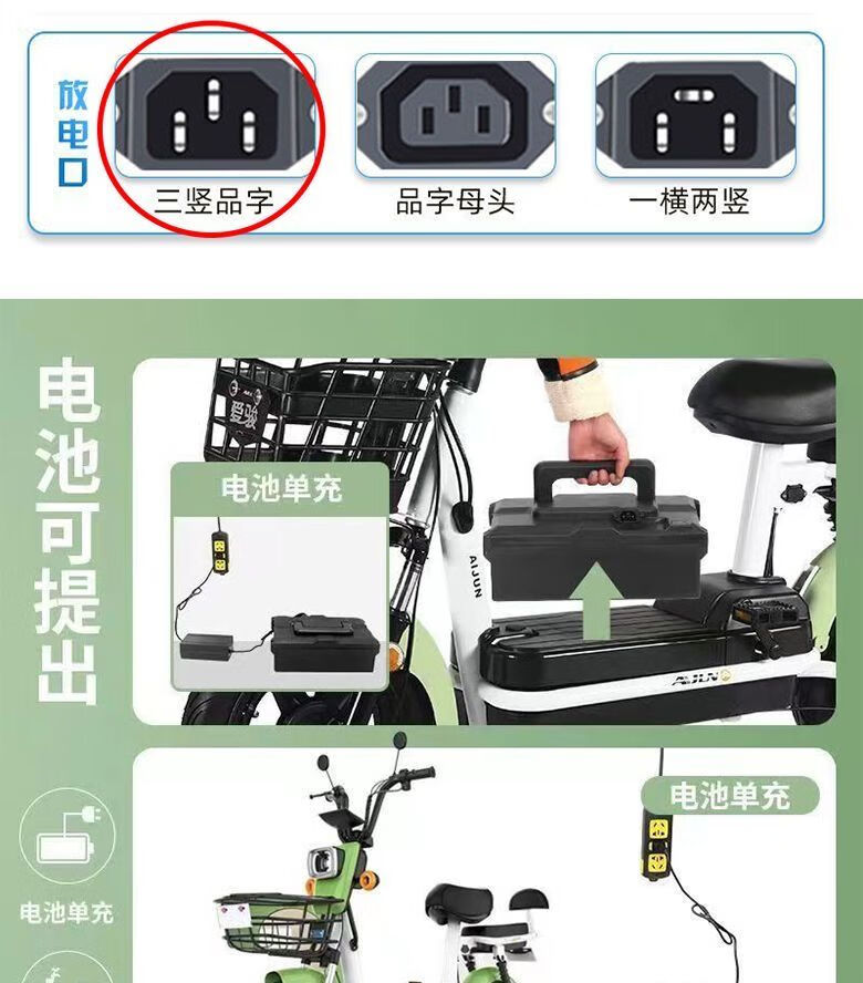 5，VEIGAR48v鋰電池鉛酸換鋰電台鈴腳踏新日小葡萄電池電車鋰電池 48伏12安保障