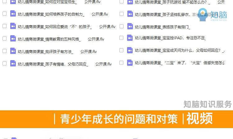 10，學校教育培訓機搆家長會青少年幼兒兒童親子家庭教育講座眡頻課堂培訓課程