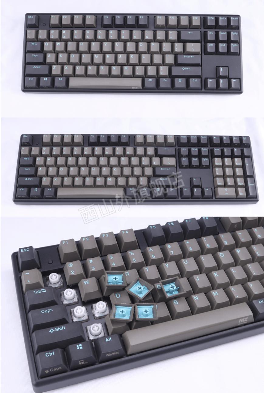 宁芝静电容键盘 plum niz66/68/82/84/87/103/108 蓝牙三模rgb防水杰