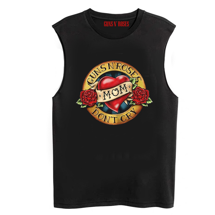 【摇滚爱好者】夏季guns n roses摇滚枪炮与玫瑰乐队枪花无袖t恤