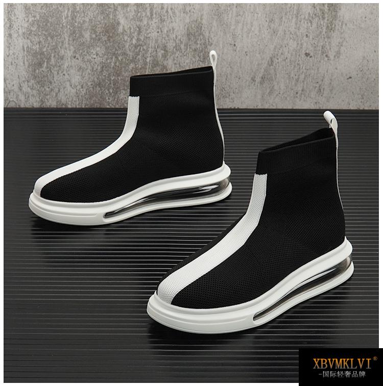 x bv mk lv i意大利国际轻奢品牌男鞋袜子鞋男夏季透气高帮针织鞋潮流