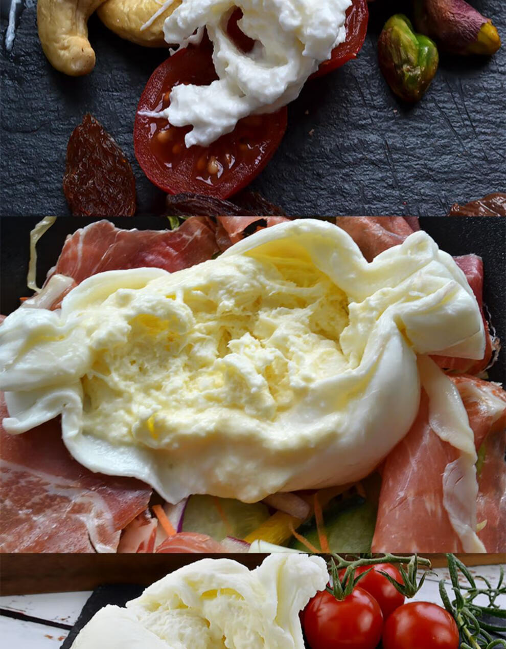 布拉塔奶酪 burrata cheese 125g*3 布拉塔芝士 爆浆即食布袋奶酪