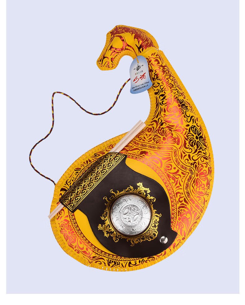 5折 【三斤皮壶】内蒙特产 马奶酒皮壶酒奶酒 38度1500ml工艺品 八骏