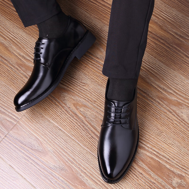 奥康(aokang)皮鞋男休闲皮鞋男商务正装男士青年英伦西装鞋子尖头结婚