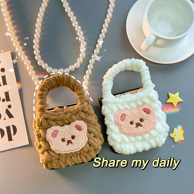 轻奢适用华为p50pocket手机壳小包包壳折叠屏p50宝盒可爱套折叠手机套