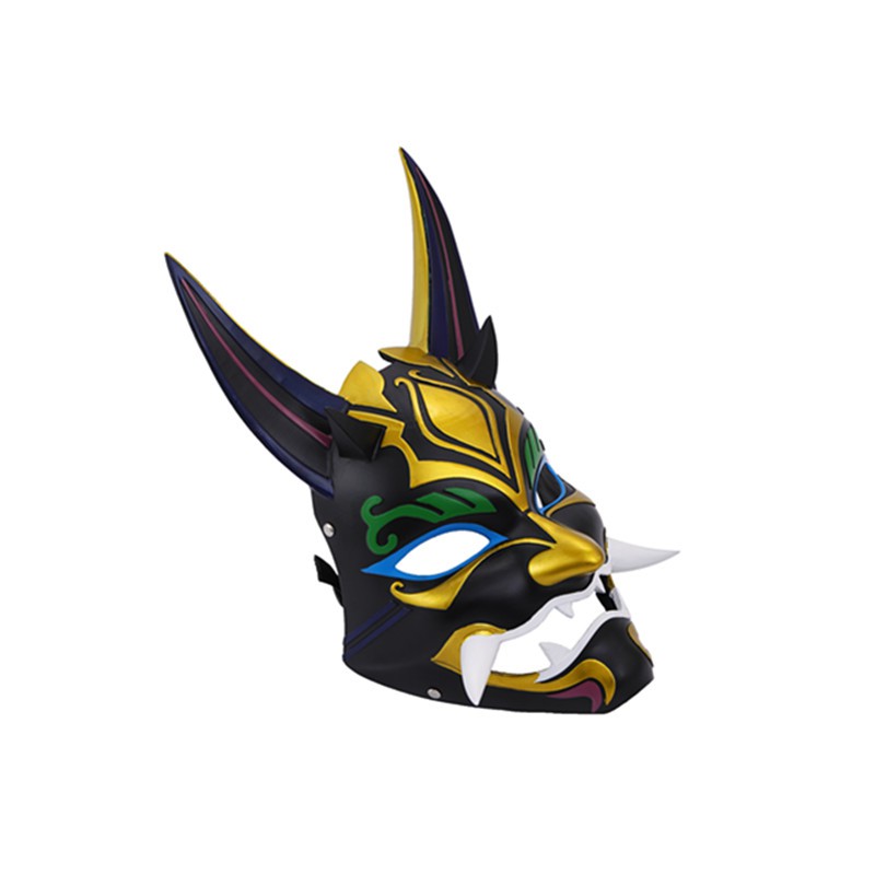 原神夜叉护法魈的面具魈面具cos原神护法夜叉龙神猛虎万圣节恐怖演出