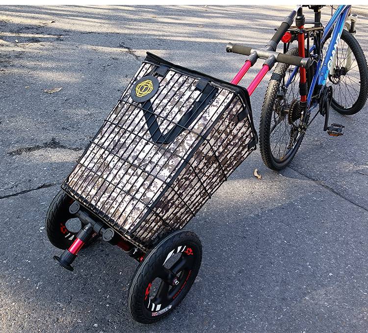 自行车拖车后挂 户外旅行露营钓鱼买菜便携布兰塔山地后挂小拉车瑞来