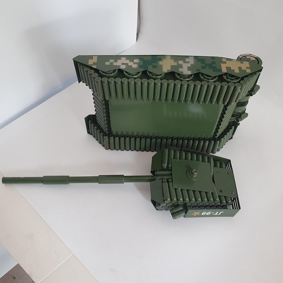 子弹壳工艺品摆件壳工艺品飞机焊接模型0395粘99主战坦克手工制作摆件
