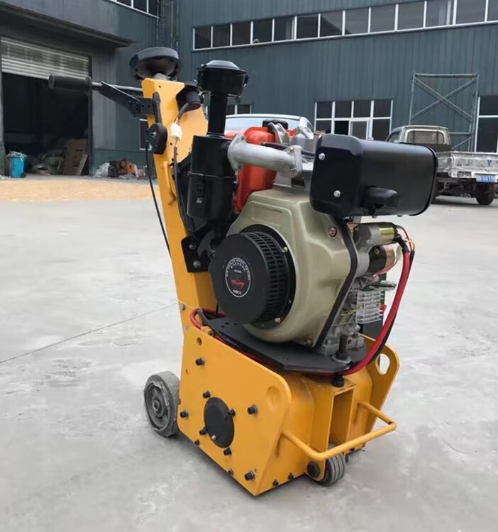 混凝土地面铣刨机电动汽油刨地机路面翻新刨毛机手推拉毛机凿毛机