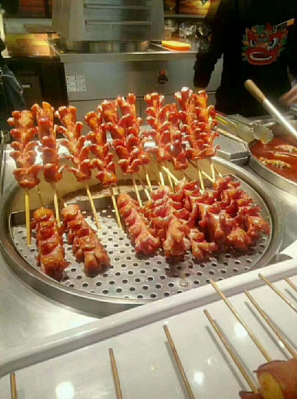 fghgf 淀粉肠 根开花大香肠麦穗肠街边小吃夜市香肠串烧烤油炸 60g*40