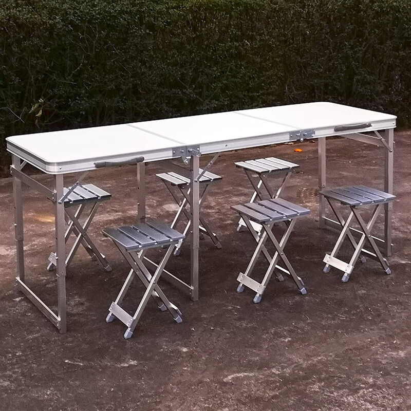 缦宛木 折叠桌椅摆摊地推桌子户外轻便携简易宣传展业桌露营野炊烧烤