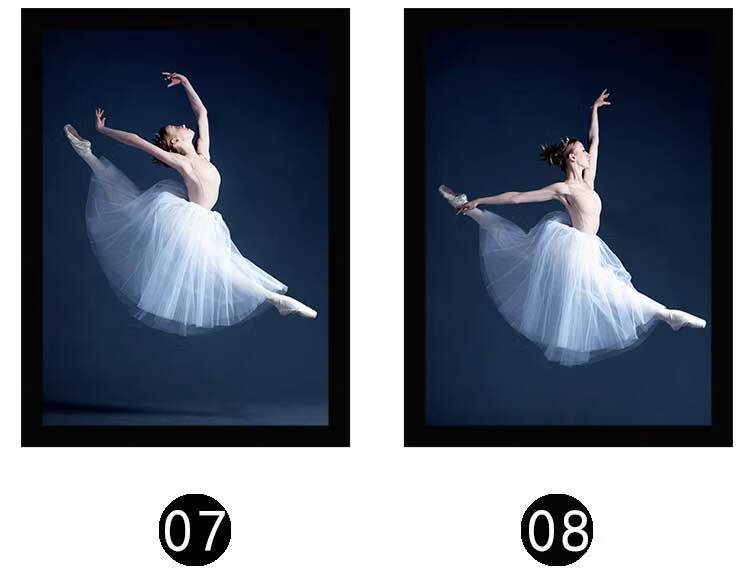 舞蹈挂画 芭蕾艺术装饰画练功房艺术学校中国舞蹈教室壁挂画有框画 20