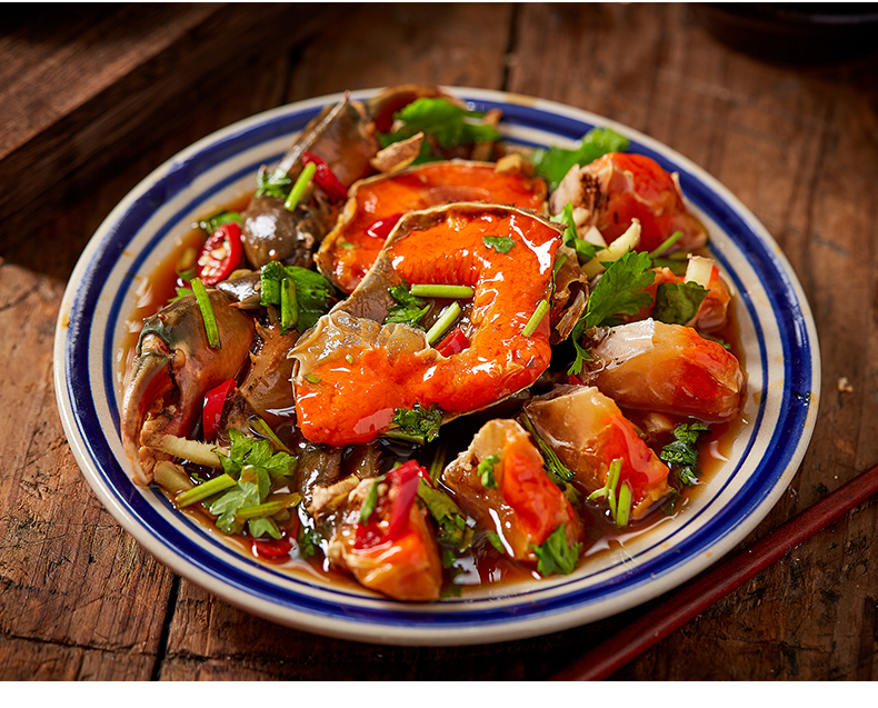 潮汕生腌酱青蟹红膏蟹 腌制醉蟹即食生呛螃蟹韩式酱蟹罐装【图片 价格