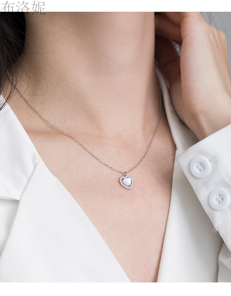 【七夕送女友】viviwell项链欧泊石项链女夏轻奢小众设计感锁骨链网红
