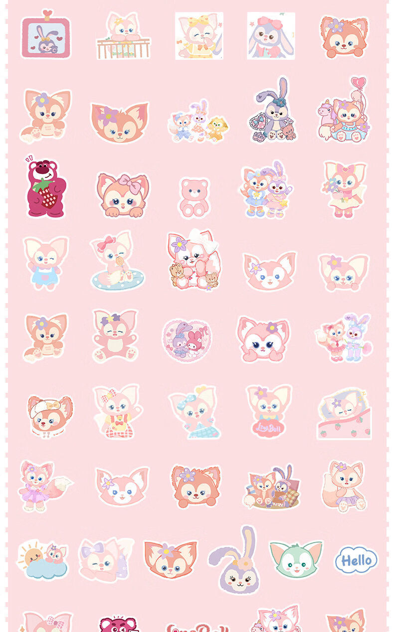 林中鸟卡通可爱玩具总动员贴纸玲娜贝儿星黛露笔记本电脑