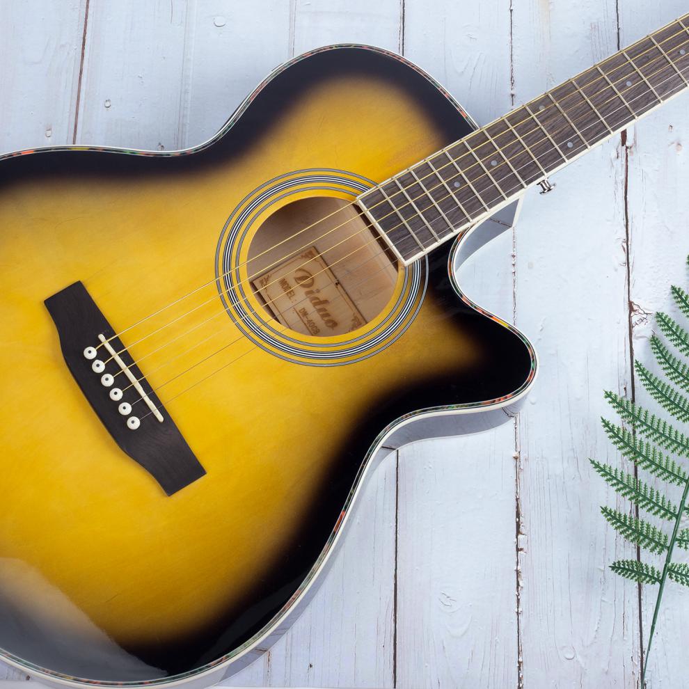 摇滚马丁rock martin40寸椴木吉他桶身电箱木吉他jita初学者成人民谣