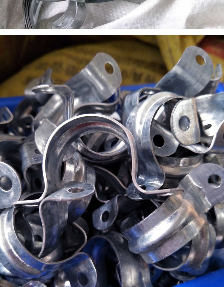 加厚镀锌铁电线卡扣广告牌卡箍方管夹抱箍u型管卡骑马