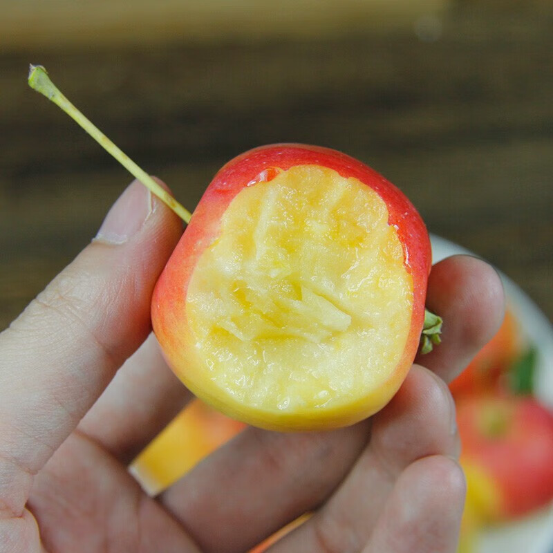 东北小苹果黄太平海棠果k9沙果鸡心果新鲜酸甜水果 1斤 精选装【图片