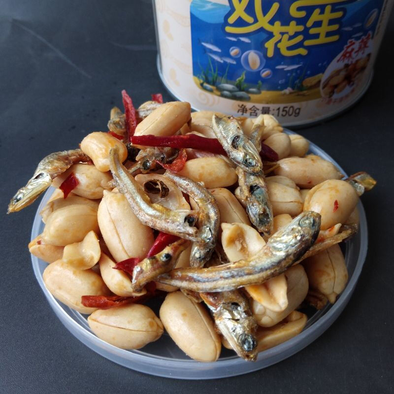 小鱼戏花生春旺花生米1罐4罐山东大花生仁下酒罐装咸味淮盐每日坚果