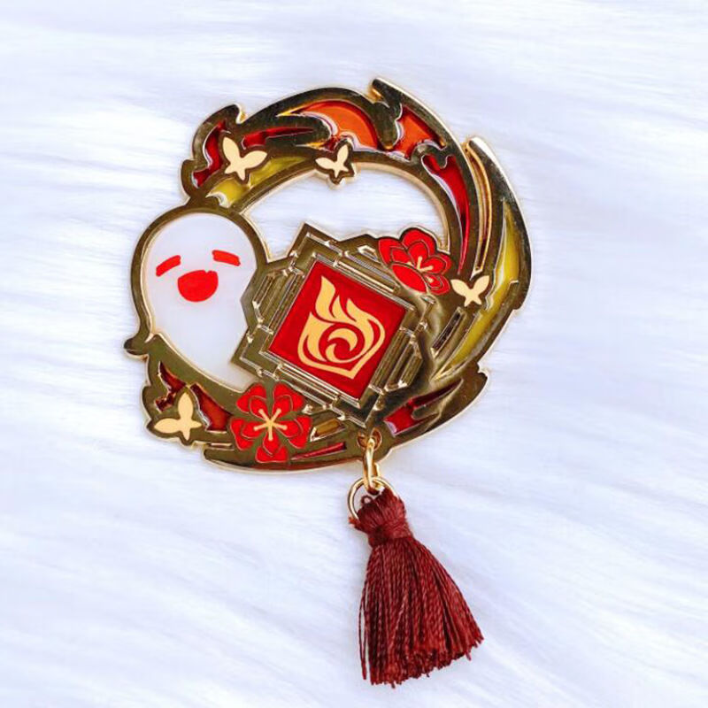 原神勋章 周边古装徽章配饰可莉背包别针神之眼cos动漫胸针钥匙扣 神