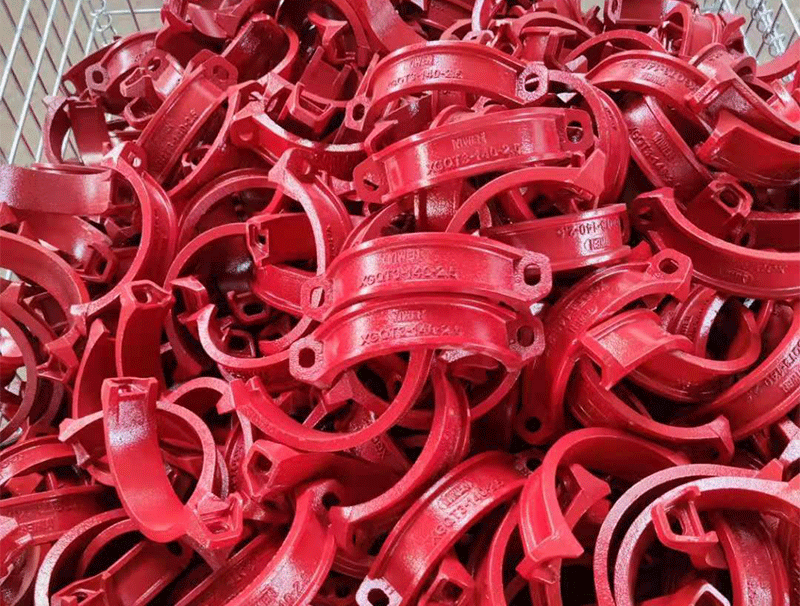 消防沟槽管件消防沟槽卡箍钢卡dn114沟槽式连接卡箍水管管件接头 dn