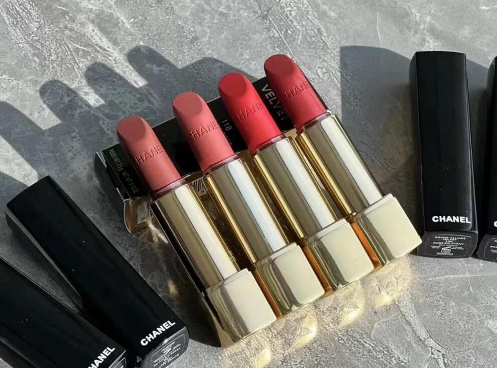 chanel香奈儿口红中小样58/63哑光黑管132唇膏专柜试用装 黑管-116