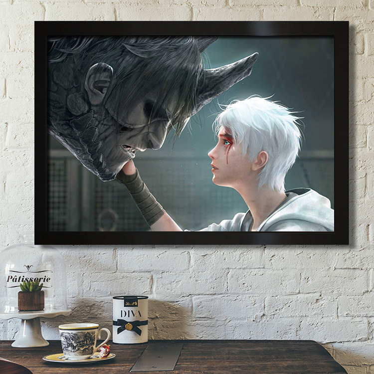 灵笼海报挂画 冉冰1马克龙1白月魁动漫游戏墙壁装饰挂画宿舍寝室大学