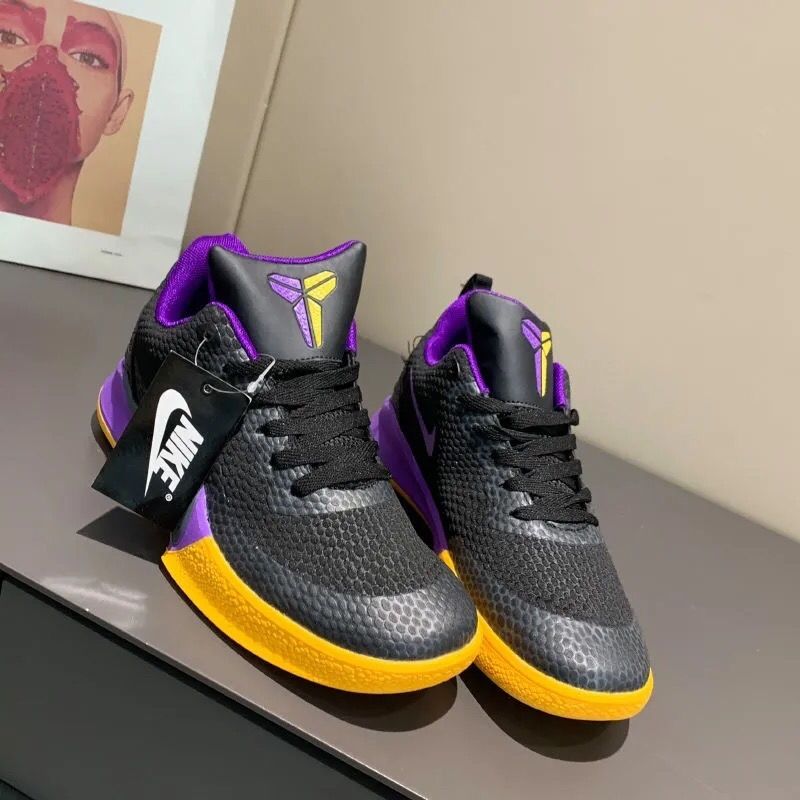 旗舰官方同款莆田曼巴精神篮球鞋nba湖人黑金kb5战靴运动青少年学新疆