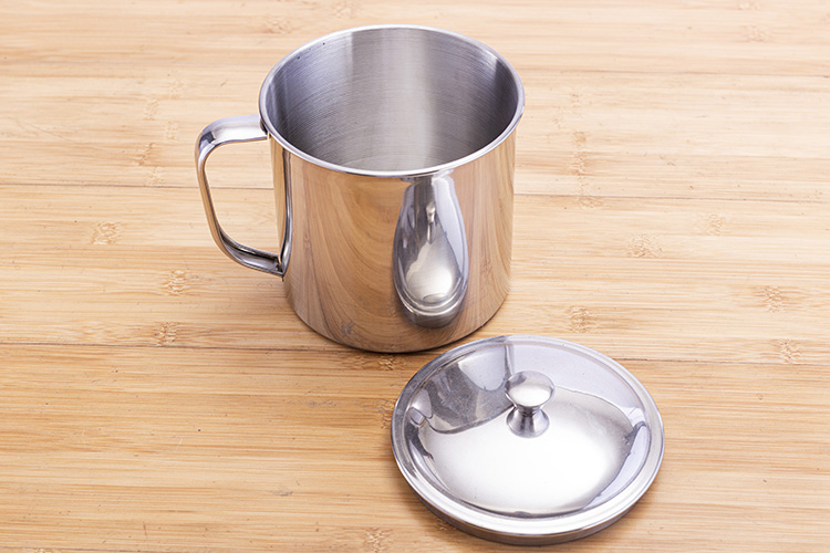 大茶缸子特大号304不锈钢大茶缸子超大号泡面碗带盖老式铁茶缸大水