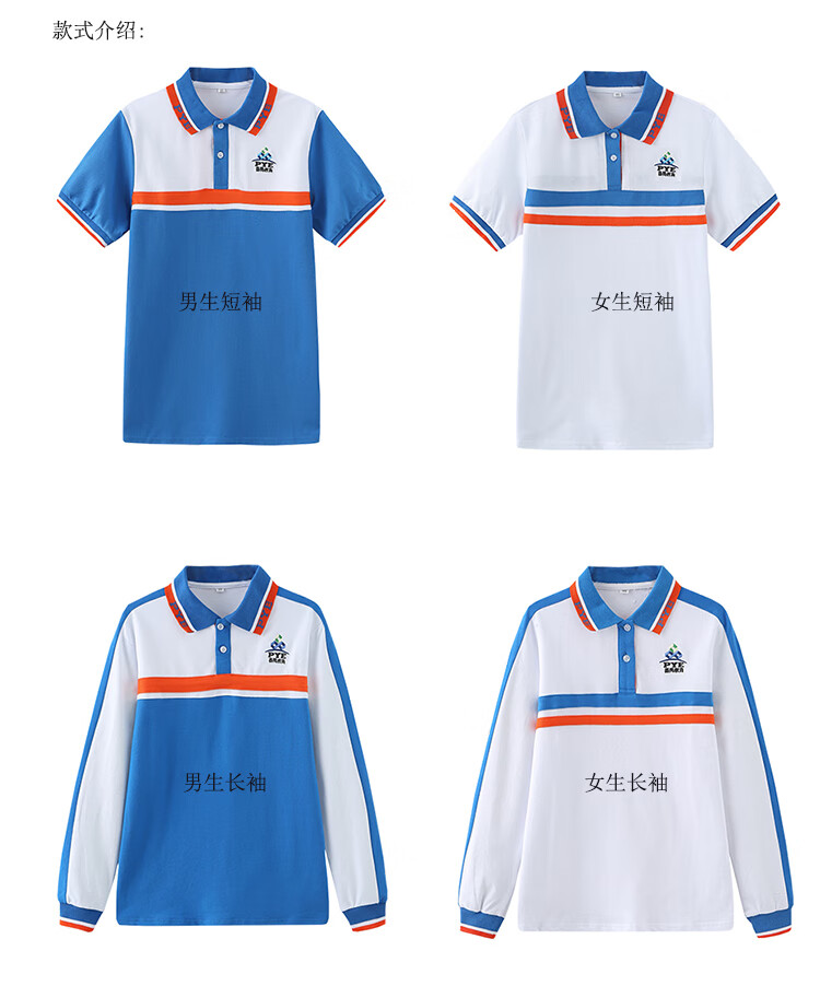 广州市番禺区初中校服公立番禺教育统一纯棉短袖短裤长裤校服套装 女