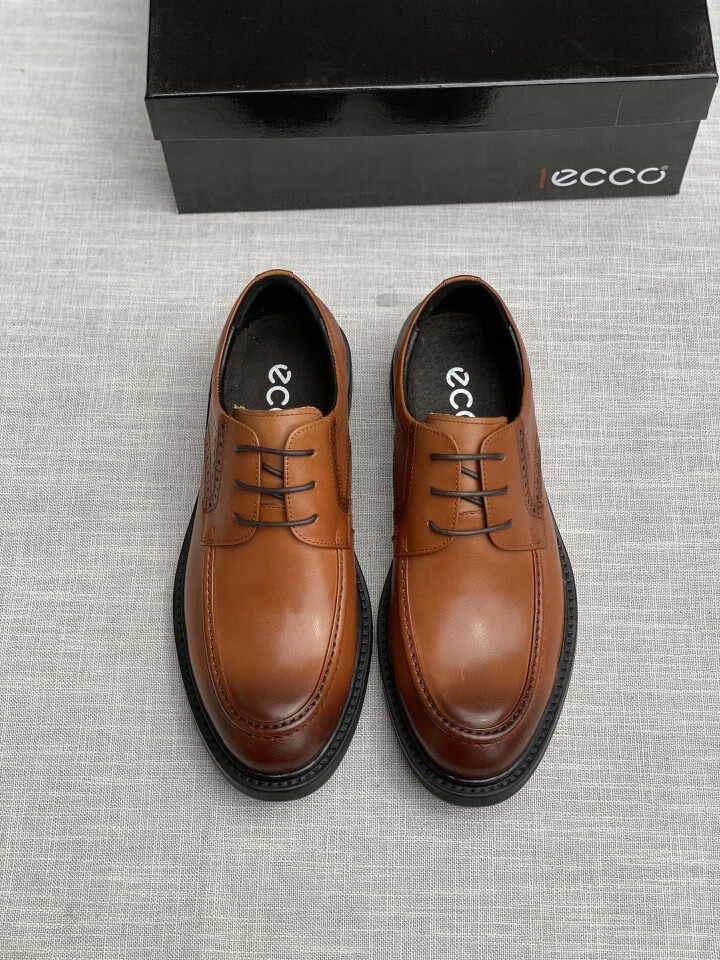 爱步(ecco)男鞋商务正装皮鞋一脚蹬牛皮德比鞋简约复古潮流休闲皮鞋