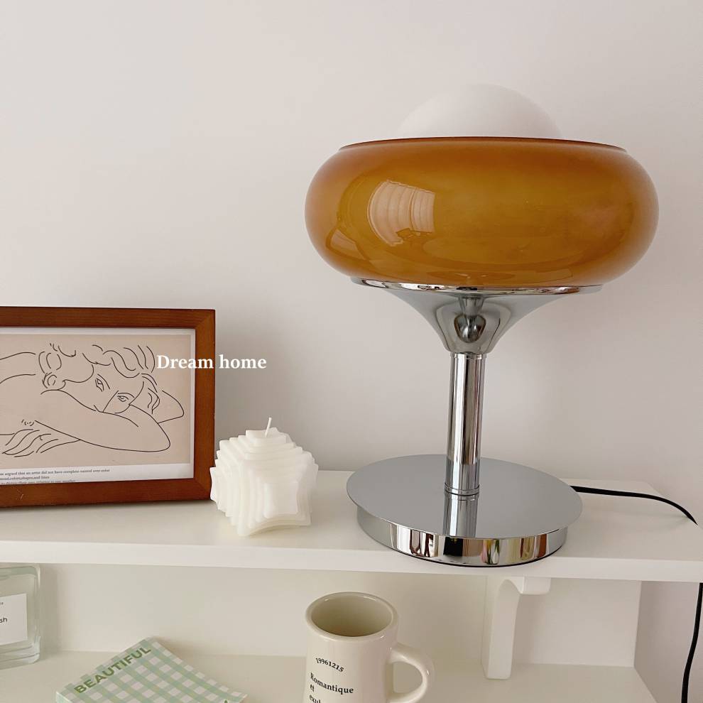 dreamhome包豪斯台灯蛋挞灯拍摄基地韩国博主vintage中古风台灯蛋挞灯