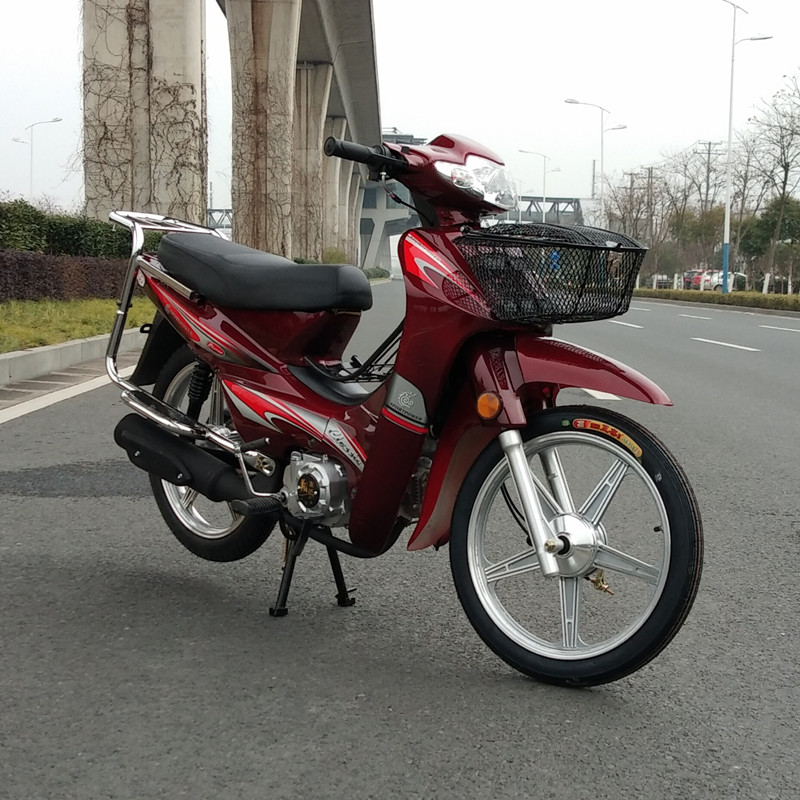 全新国四电喷弯梁摩托车助力车省油110cc可上牌燃油车48c男女式黑色国