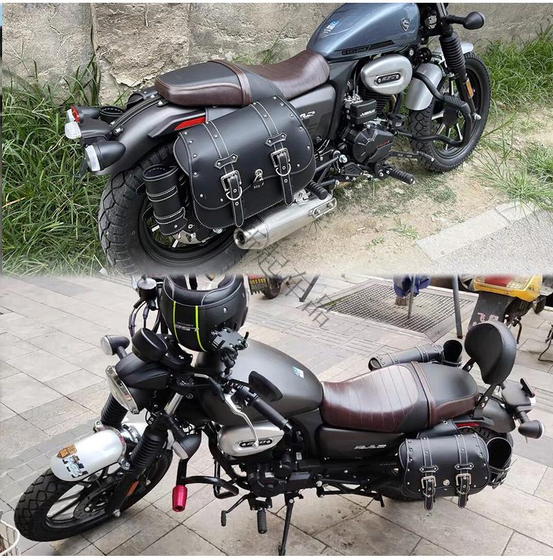 适用于宗申赛科龙ra2复古摩托车边包侧边箱挂包护杠防摔杠靠背赛科龙