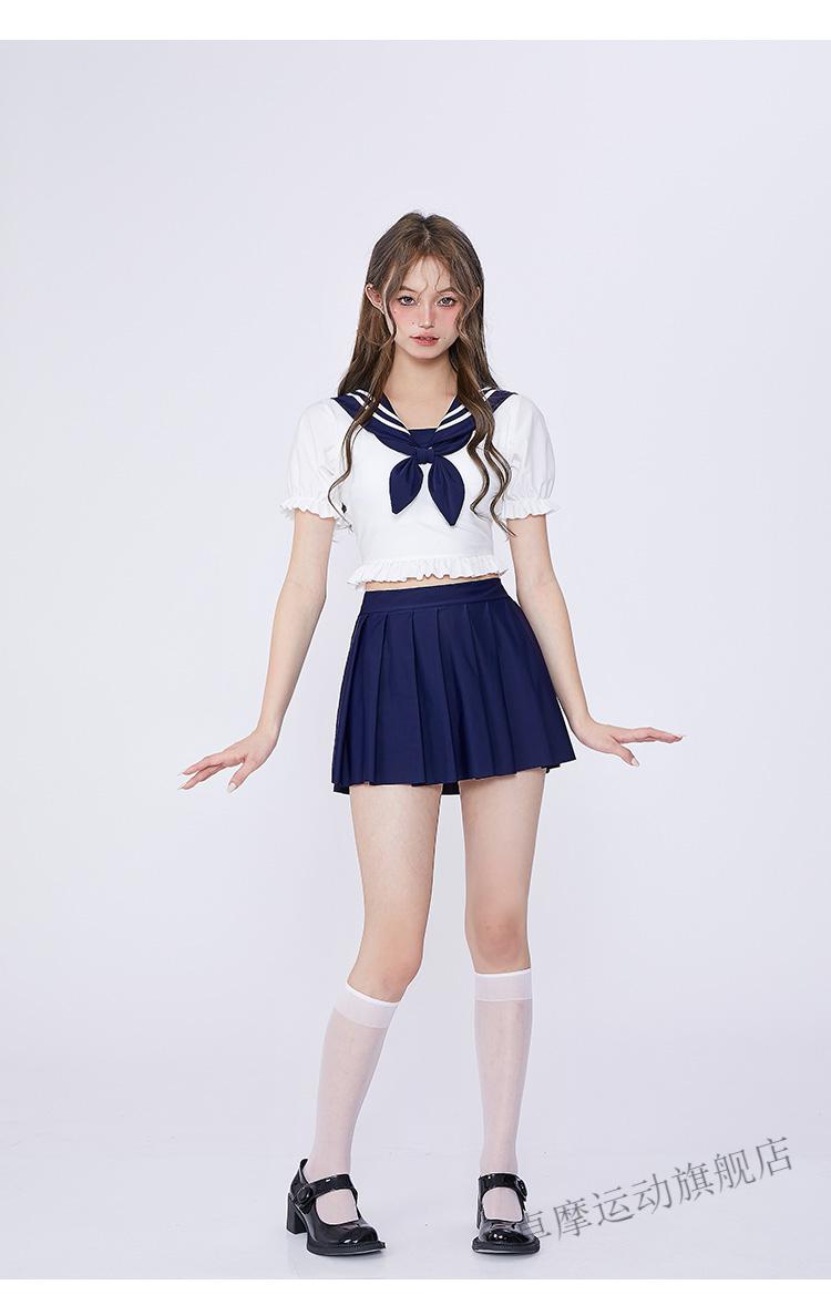 【夏季上新】假面猫 jk制服分体泳衣女遮肚显欲风少女学生保守泡温泉