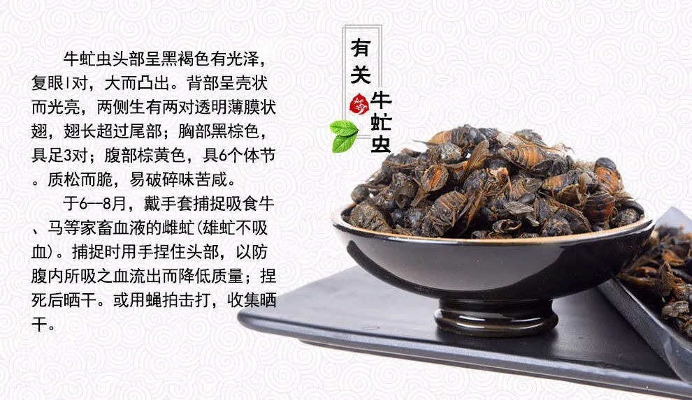 内廷上用[] 牛虻虫 中药材牛虻虫 野生大牛虻牛牤虫 牛氓虫打粉 牛虻