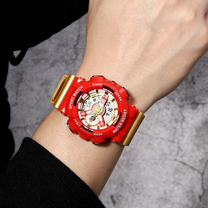 卡西欧(casio)联名款七龙珠多功能运动电子手表赛亚人男女中学生防水