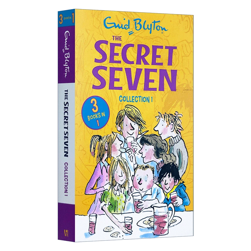 The Secret Seven Collection 1 Enid Brighton Mystery Seven Teen Detective Team Series 1-3 Three-in-One Story Collection English Original Children's English Reading Materials Complete English Version thumbnail 4