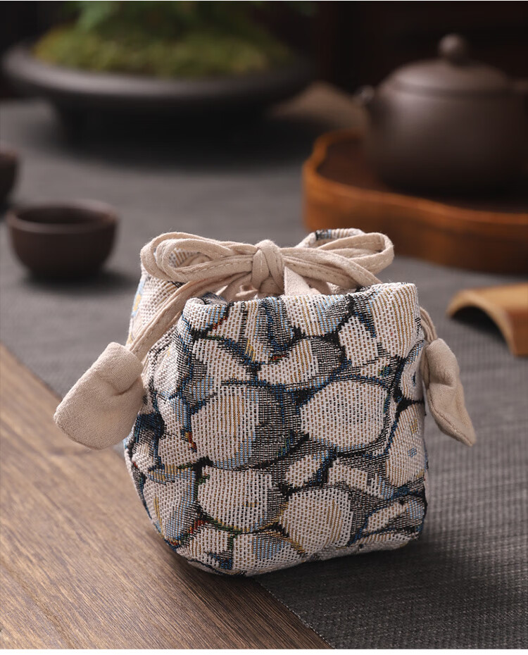 随身锦缎茶杯袋子布袋收胶囊袋主人杯收纳袋旅行户外便携包文玩袋 07