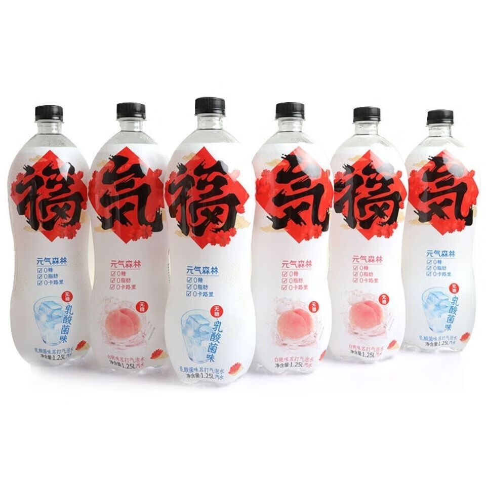 25l大瓶白桃乳酸菌味网红气泡饮品【2大瓶】 【大瓶】1.