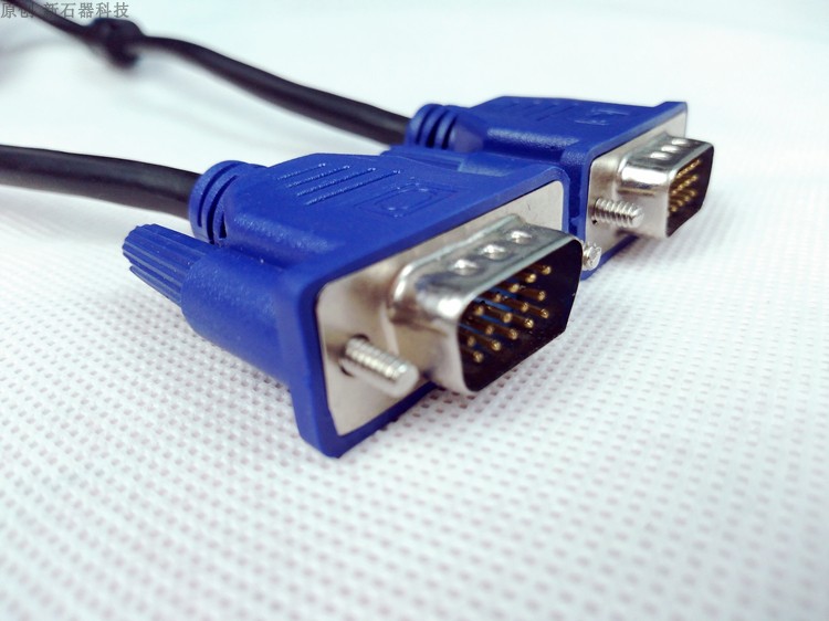 笔记本台式电脑主机与显示器屏幕投影仪的vga延长连接数据线dsub5