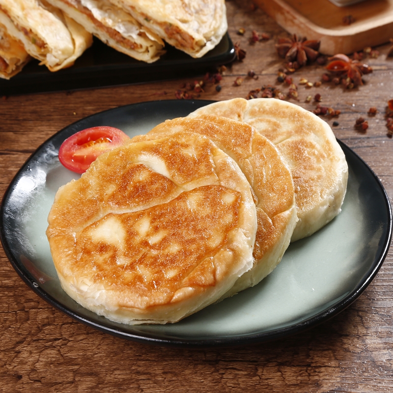 奥尔良鸡肉馅饼速冻面食早餐速食半成品饼微波炉加热即食食品 【牛肉