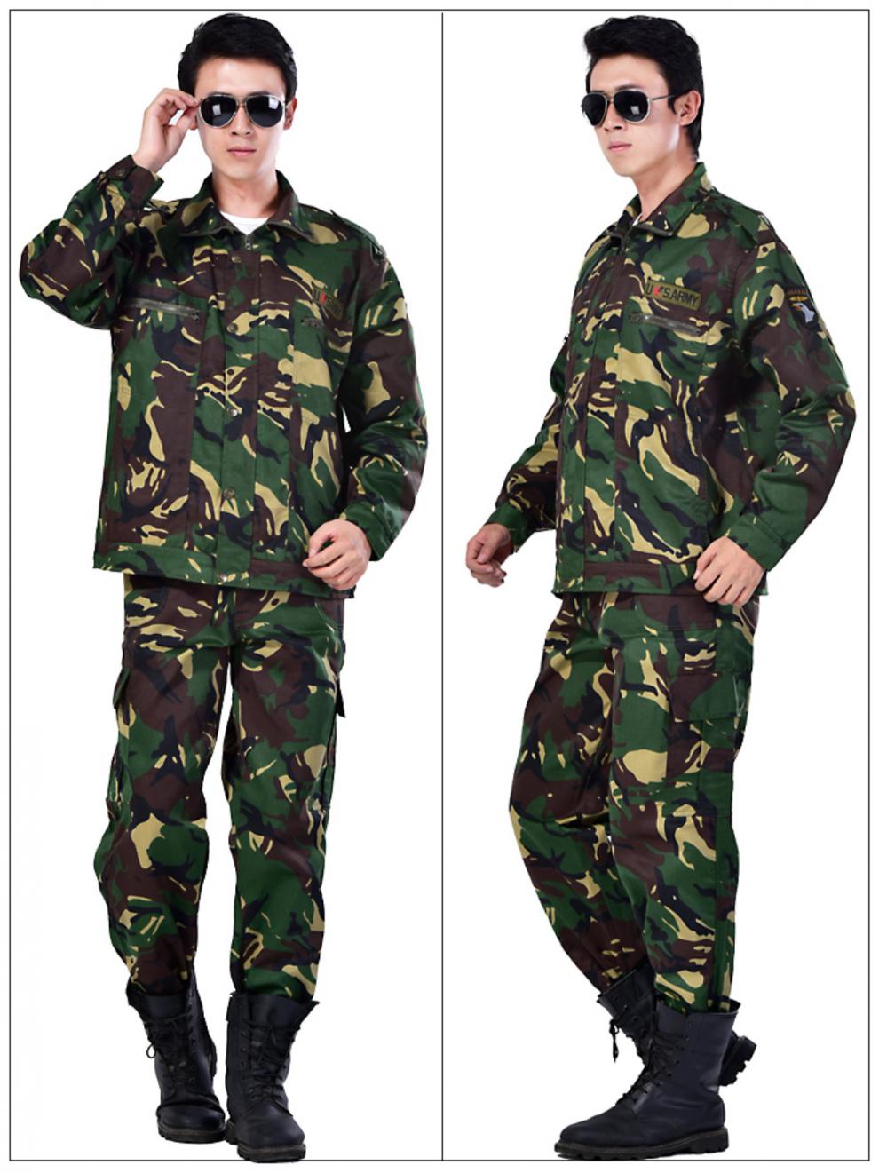 春秋夏季外套耐磨工人劳保户外作战工作服装 海洋迷彩【普通款套装】