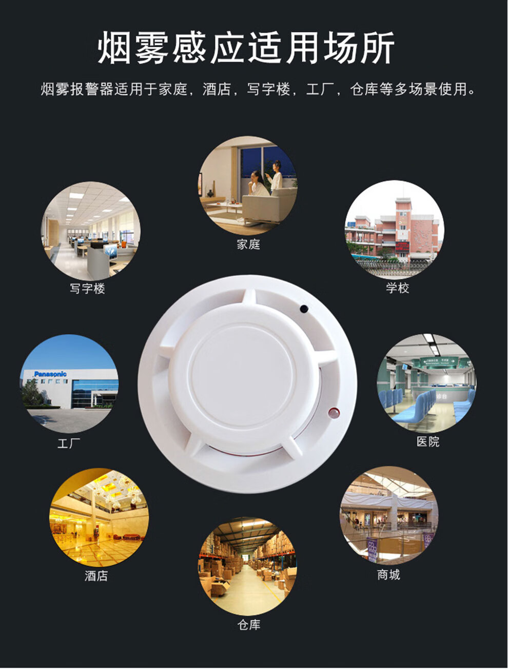 刻锐(kerui)烟雾报警器家用无线火灾报警系统联动探测器独立式防火