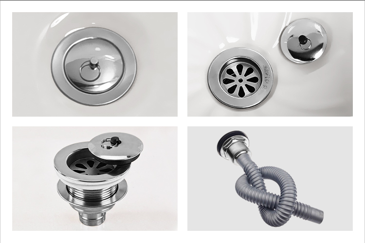 科勒京 拖把陶瓷水斗洗拖把池阳台陶瓷拖布盆独脚柱加高中号45污水